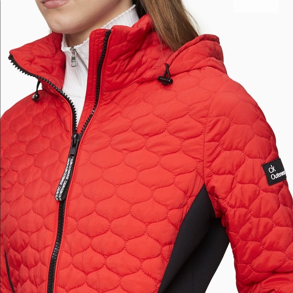 calvin klein quilted zip jacket
